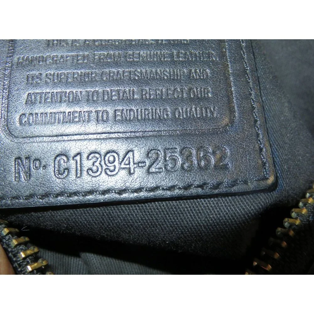 Coach 2013 Legacy Flight Black Leather Tassel Crossbody Shoulder Bag 25362